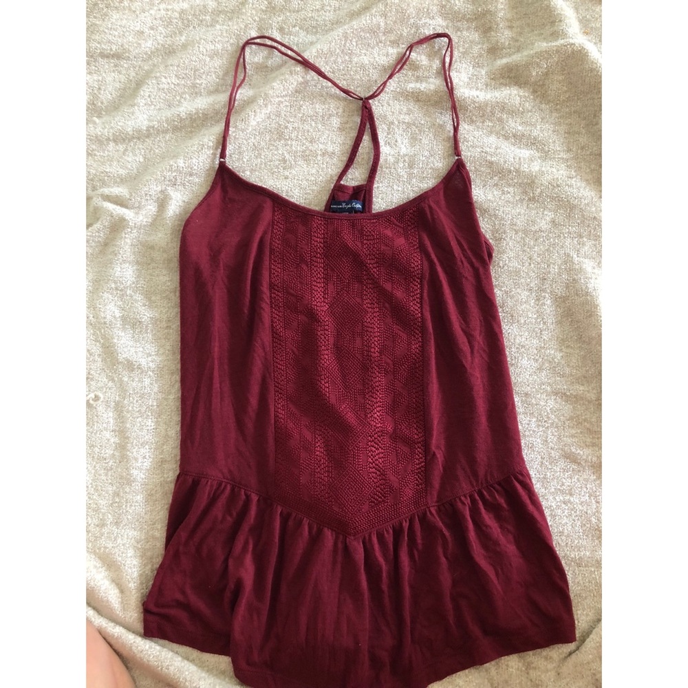 American Eagle embroidered tank